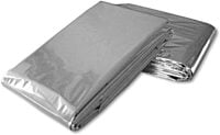 NASA-Designed Emergency Mylar Thermal Blanket - Silver, for Outdoors, Survival, First Aid NASA-Designed Emergency Mylar Thermal Blanket - Silver, for Outdoors, Survival, First Aid