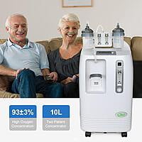 Olive 10L Medical Dual Flow Oxygen Concentrator With Low Noise Olive 10L Medical Dual Flow Oxygen Concentrator With Low Noise