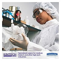 Kimberly-Clark Kimtech 33330 Pure Disposable Wiper with W4 Dry, 12" Length x 12" Width, White, (5 Pack of 100) Kimberly-Clark Kimtech 33330 Pure Disposable Wiper with W4 Dry, 12" Length x 12" Width, White, (5 Pack of 100)
