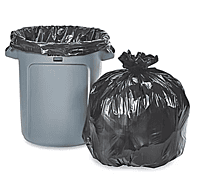 ENS 10 Gallon Black Trash Bags, 24x24 Inch ENS 10 Gallon Black Trash Bags, 24x24 Inch
