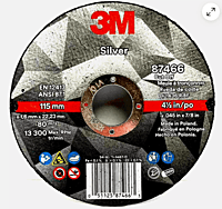 3M Silver Depressed Center Grinding Wheel 3M Silver Depressed Center Grinding Wheel