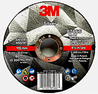 3M Silver Depressed Center Grinding Wheel 3M Silver Depressed Center Grinding Wheel