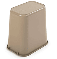 Continental Fire-Resistant Waste Can, 27 Qt, Sand Continental Fire-Resistant Waste Can, 27 Qt, Sand