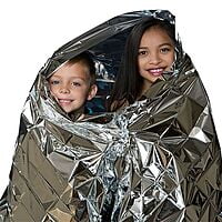 NASA-Designed Emergency Mylar Thermal Blanket - Silver, for Outdoors, Survival, First Aid NASA-Designed Emergency Mylar Thermal Blanket - Silver, for Outdoors, Survival, First Aid