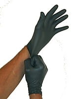 Nitrile Disposable Gloves, GNEP-LG-K, SAFETY ZONE Packaging: 100/BOX; 10 BOXES/CASE Black , Large, 6 MIL. Nitrile Disposable Gloves, GNEP-LG-K, SAFETY ZONE Packaging: 100/BOX; 10 BOXES/CASE Black , Large, 6 MIL.