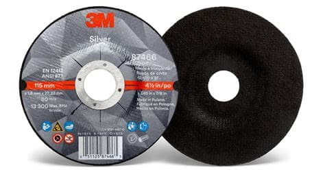 3M Silver Cut-Off Wheel, 4.5x0.045x7/8 Inch 3M Silver Cut-Off Wheel, 4.5x0.045x7/8 Inch